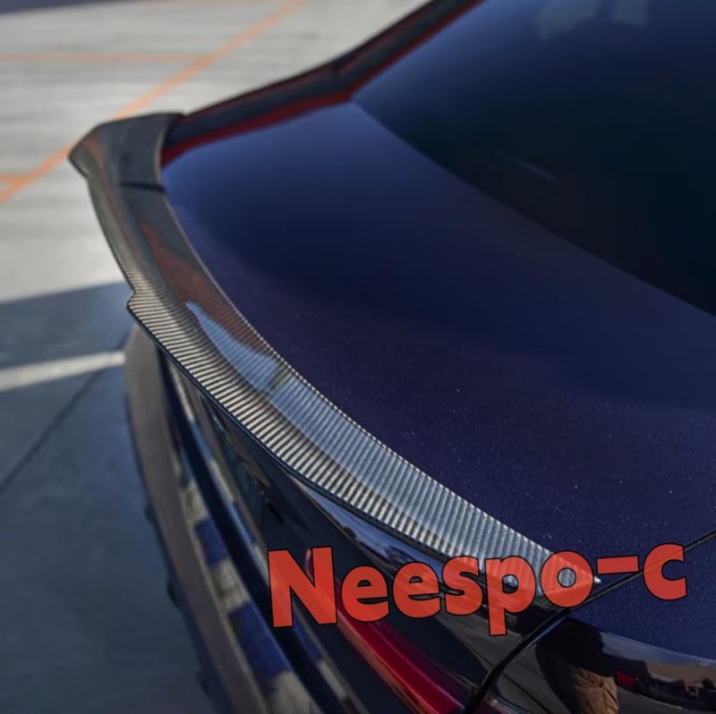 NeespoC Rear Spoiler Fit for BMW 3 Series G20 330i/ 330e/ 340i/ M340i/ M3 G80 2019-2025 Trunk Duckbill Wing, Carbon Fiber Style Coating PSM Type Decklid Lip Exterior Accessories - Image 4
